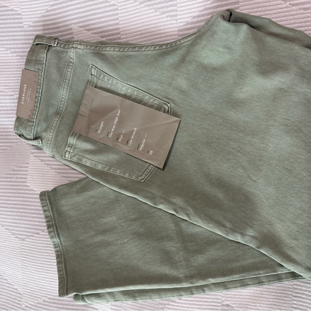 Sage Green Everlane Jeans